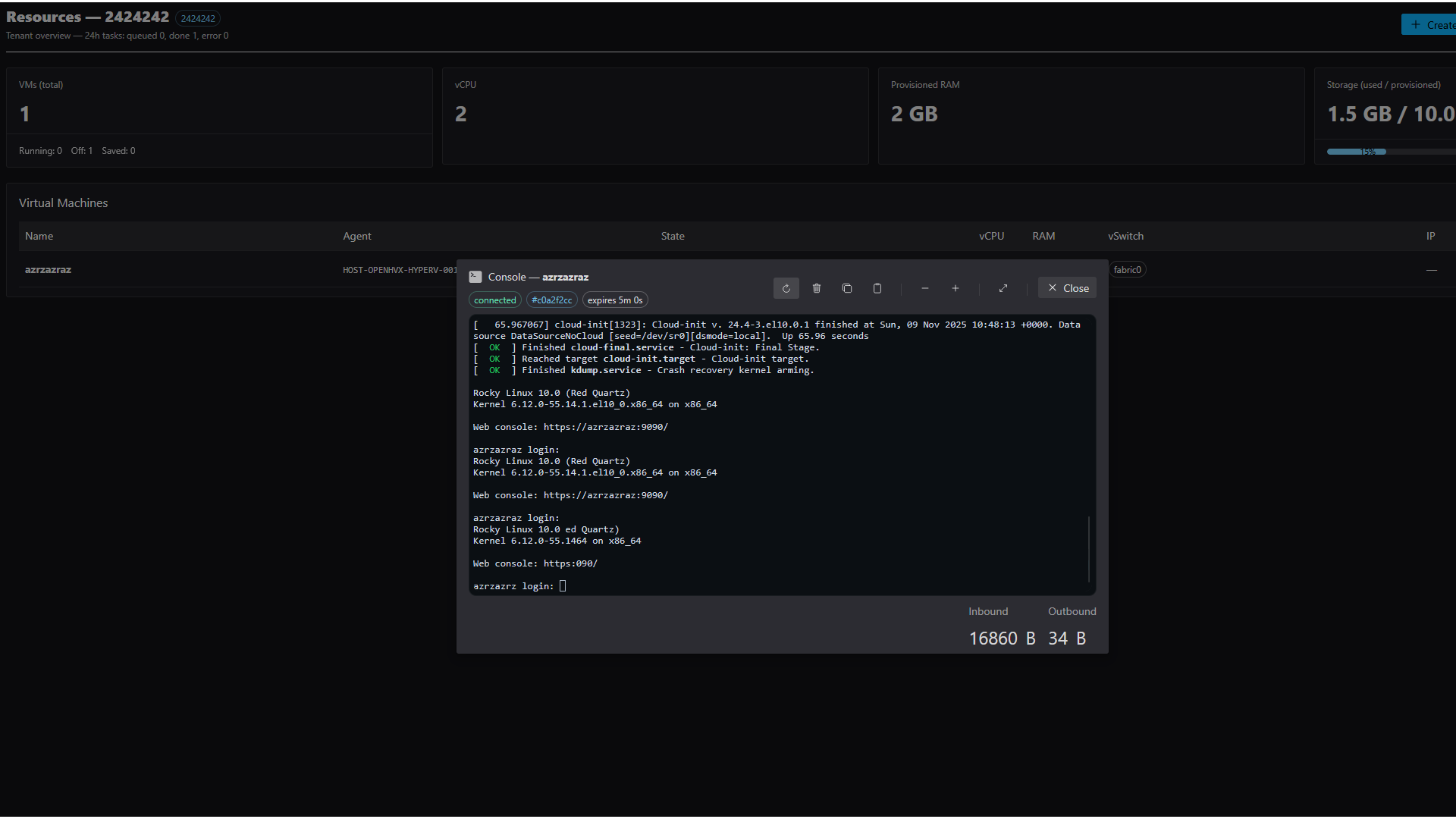 OpenHVX Serial Console